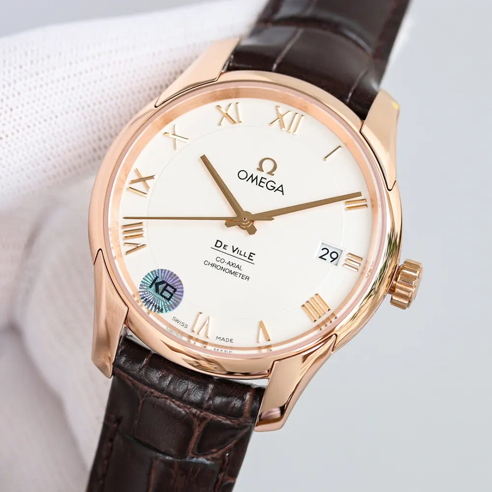 Omega Men De Ville Co-axial 41 mm on 18k Rose Gold (5)