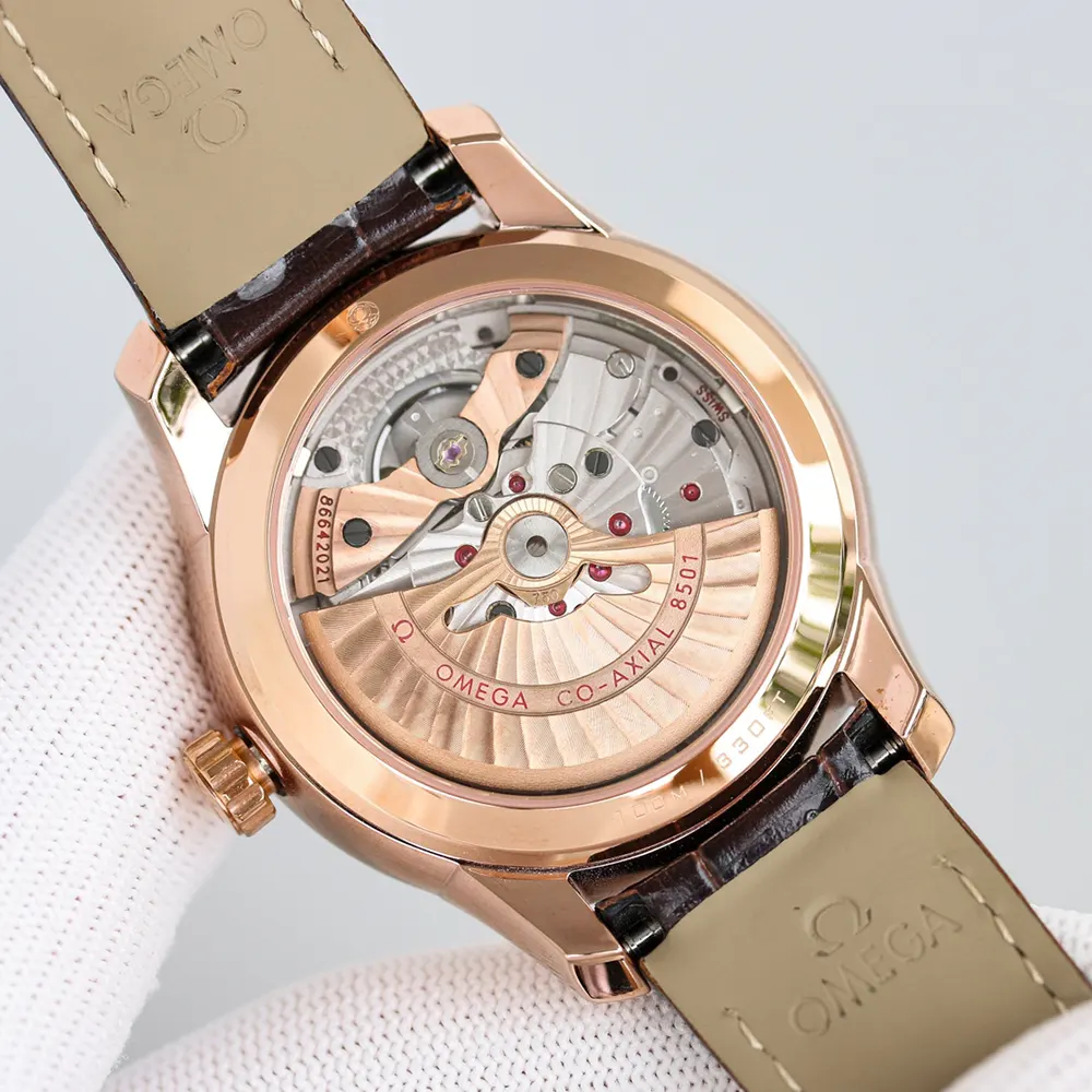 Omega Men De Ville Co-axial 41 mm on 18k Rose Gold (9)