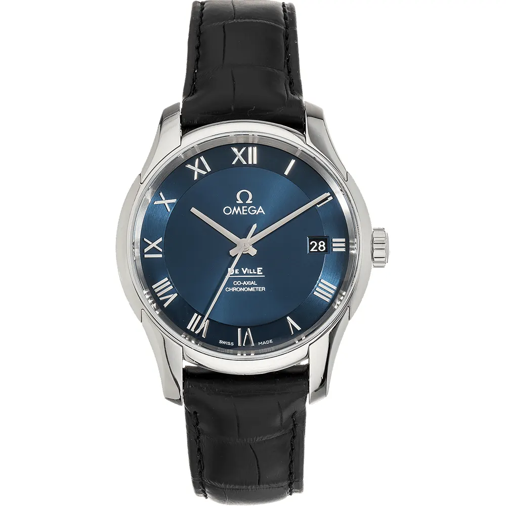 Omega Men De Ville Co-axial 41 mm on Blue