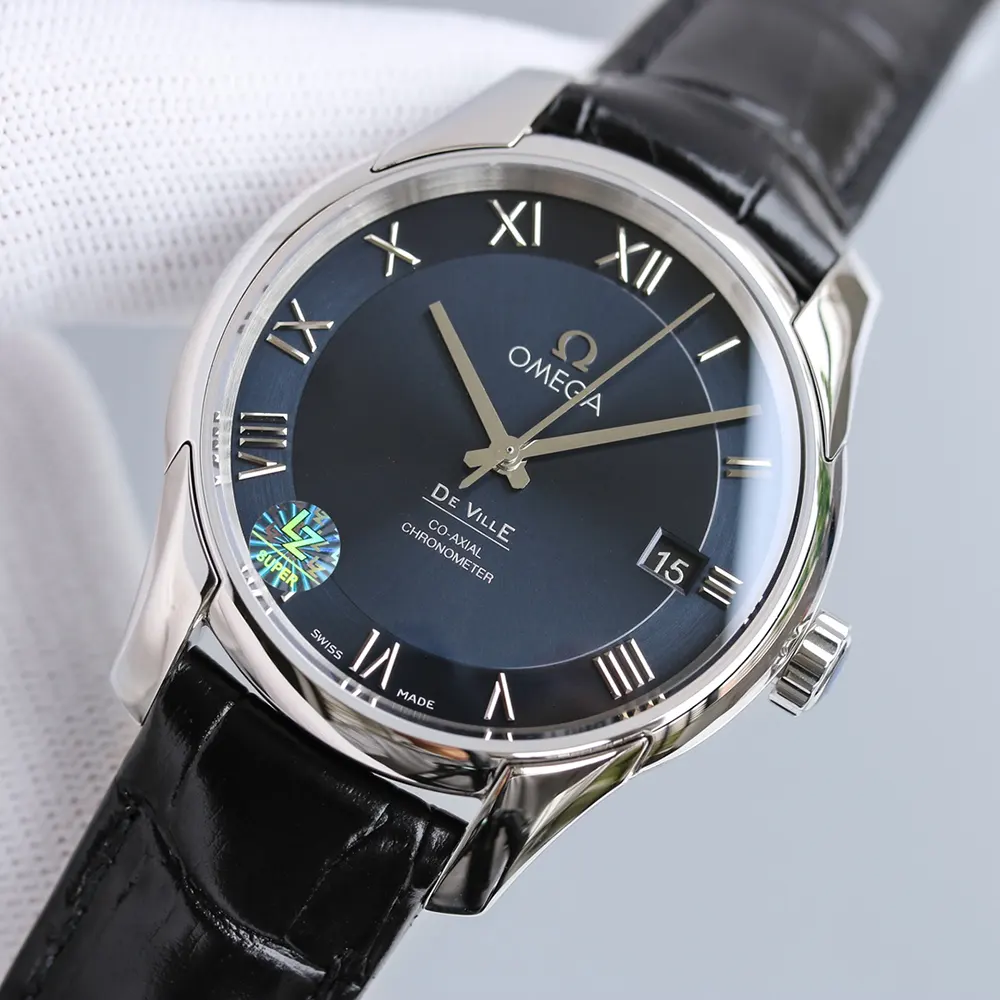 Omega Men De Ville Co-axial 41 mm on Blue (4)