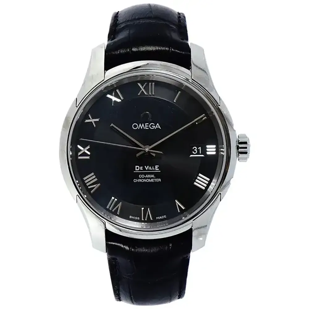 Omega Men DeVille Co-Axial Chronometer 41 mm on Black (1)