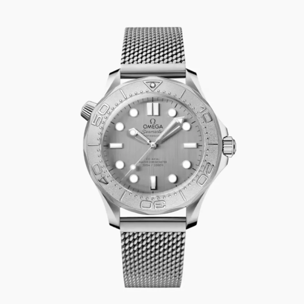 Omega Men Seamaster Diver 300M 42 mm steel on Grey steel