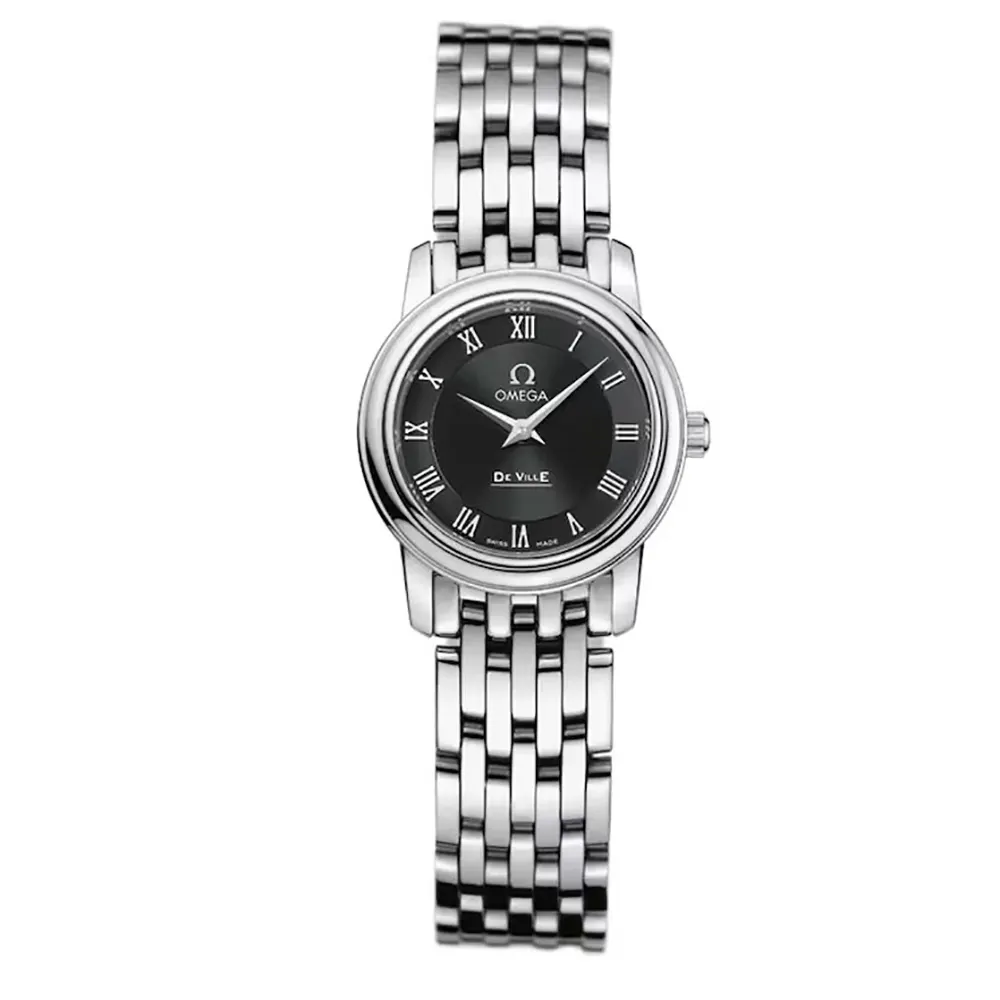 Omega Women De Ville Prestige 22 mm on Black Steel (1)