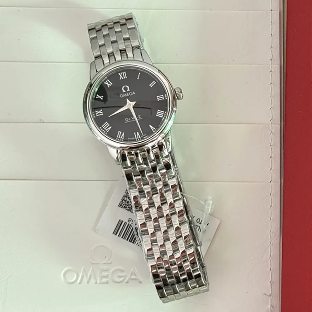 Omega Women De Ville Prestige 22 mm on Black Steel (4)