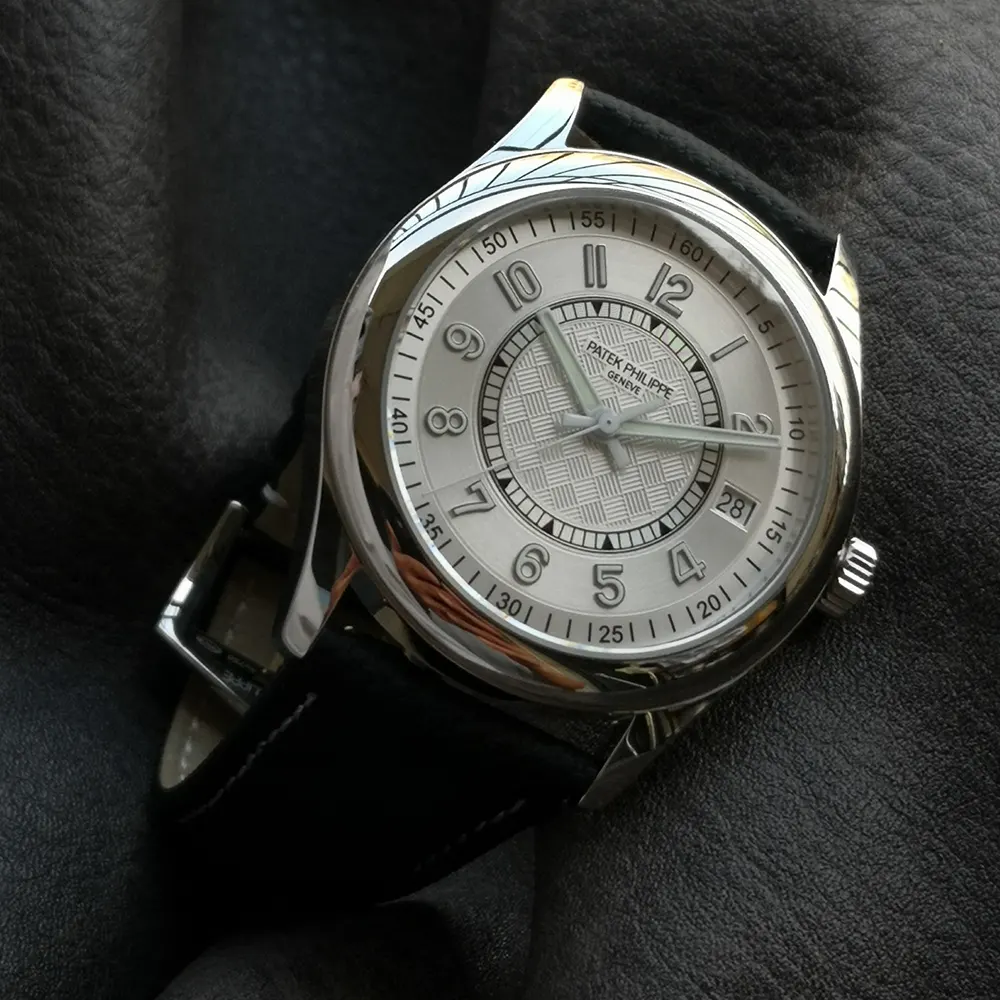 Patek Philippe Men Calatrava 40 mm in White Gold Dial (2)