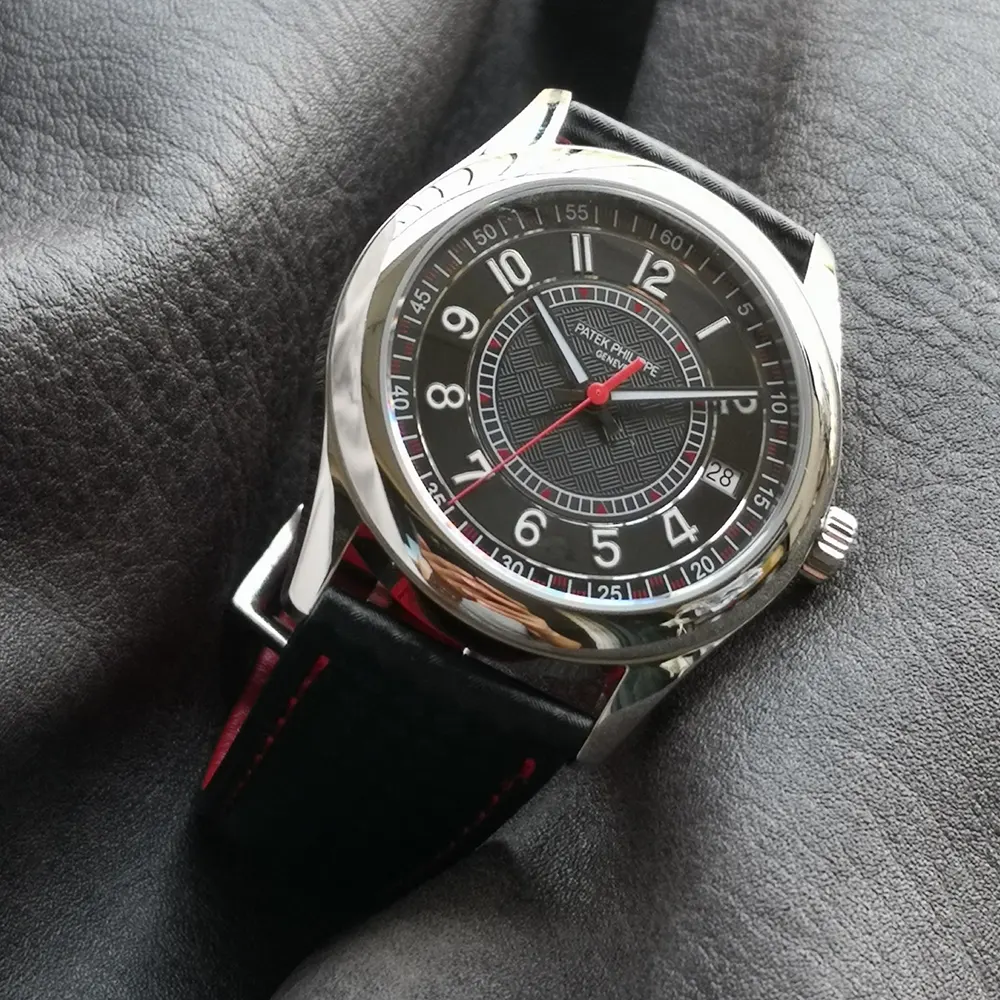 Patek Philippe Men Calatrava Self-Winding 40 mm in Black and Red (2)