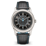 Patek Philippe Men Calatrava Self-Winding 40 mm in Black and Sky Blue