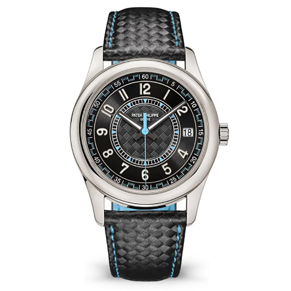 Patek Philippe Men Calatrava Self-Winding 40 mm in Black and Sky Blue (1)