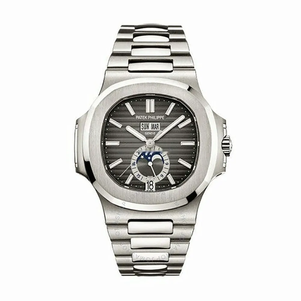 Patek Philippe Men Nautilus 40mm in Stainless Steel White