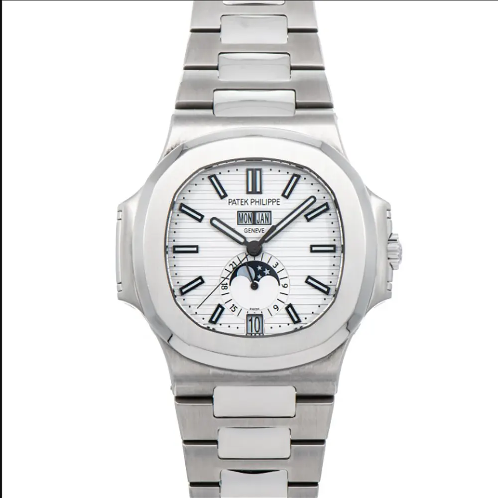 Patek Philippe Men Nautilus Annual Calendar Self-Winding 40 mm in Stainless Steel (1)