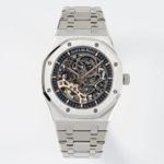 Audemars Piguet Uomo Royal Oak Doppio Bilanciere Openworked 41 mm in Acciaio Inossidabile