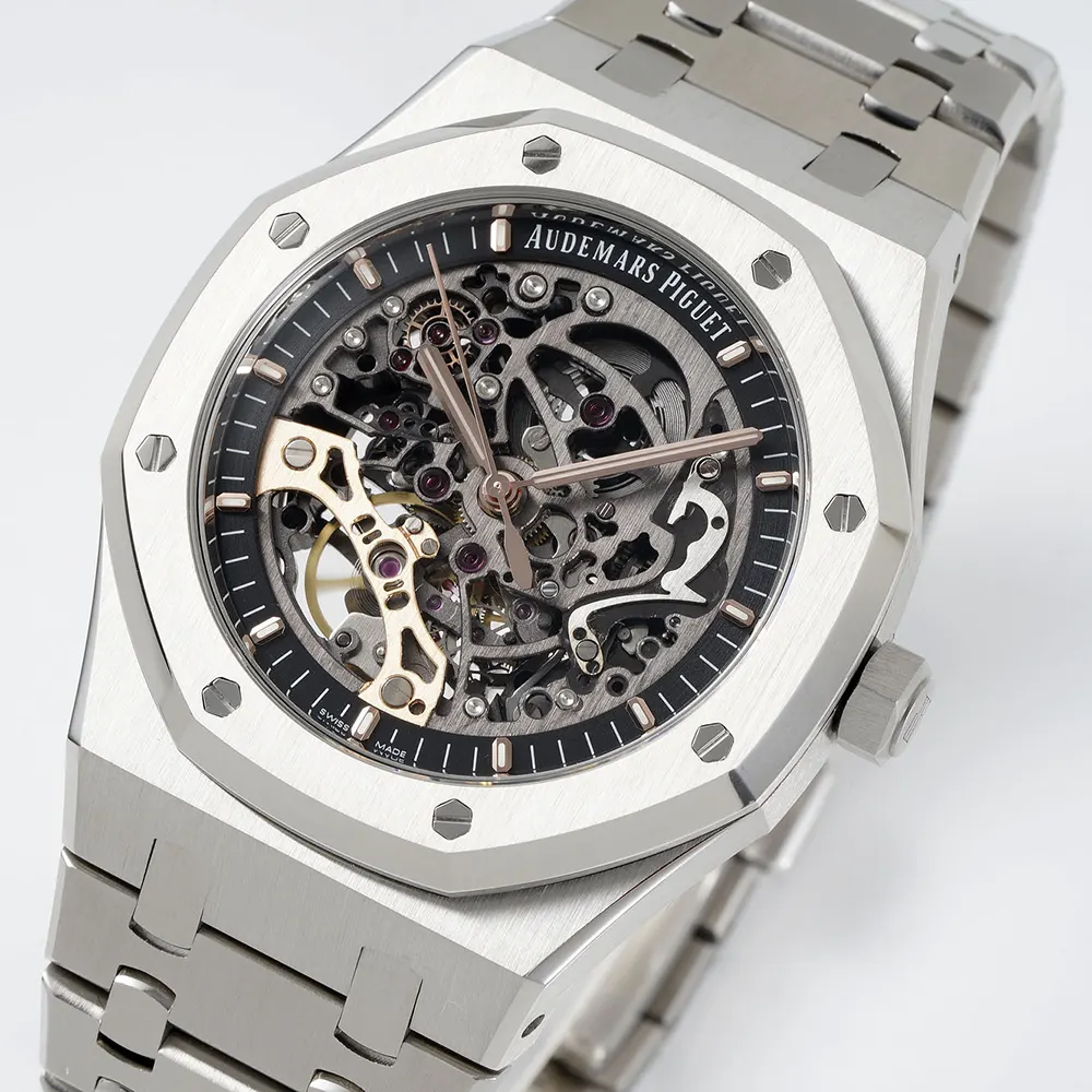 Audemars Piguet Men Royal Oak Double Balance Wheel Openworked 41 mm in Stainless Steel (2)