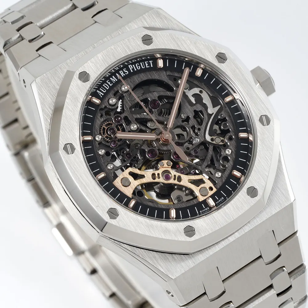 Audemars Piguet Men Royal Oak Double Balance Wheel Openworked 41 mm in Stainless Steel (3)