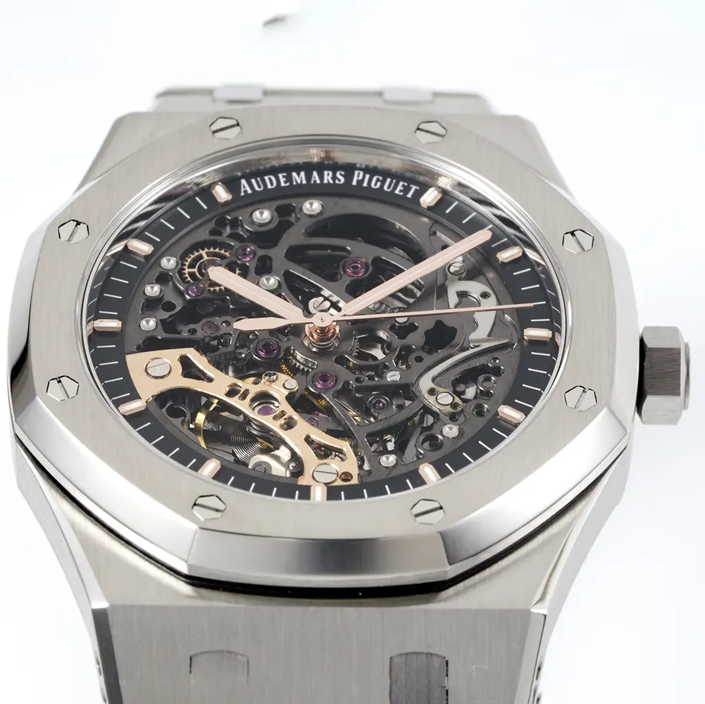 Audemars Piguet Men Royal Oak Double Balance Wheel Openworked 41 mm in Stainless Steel (4)