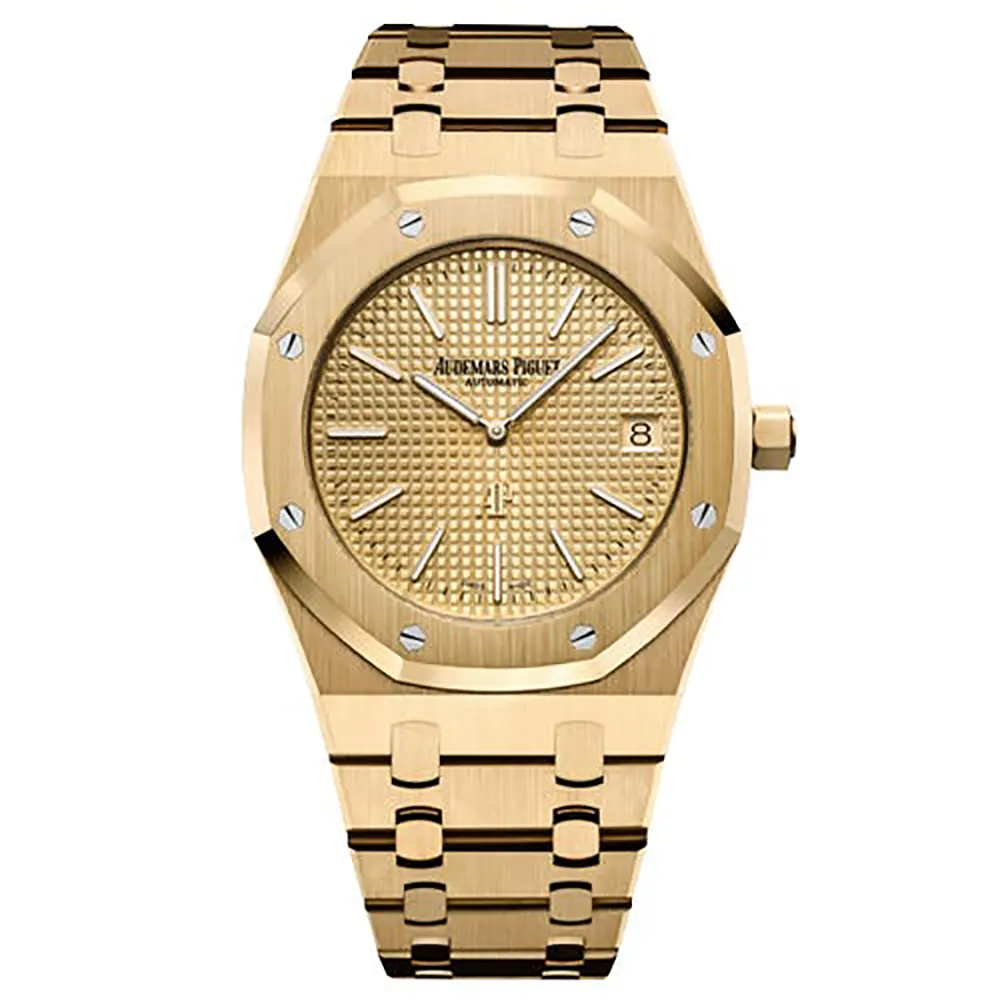 Audemars Piguet Men Royal Oak Jumbo Extra-Thin 39mm in 18K Yellow Gold (1)