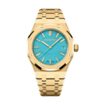 Audemars Piguet Herren Royal Oak Automatik 37 mm mit türkisfarbenem Zifferblatt