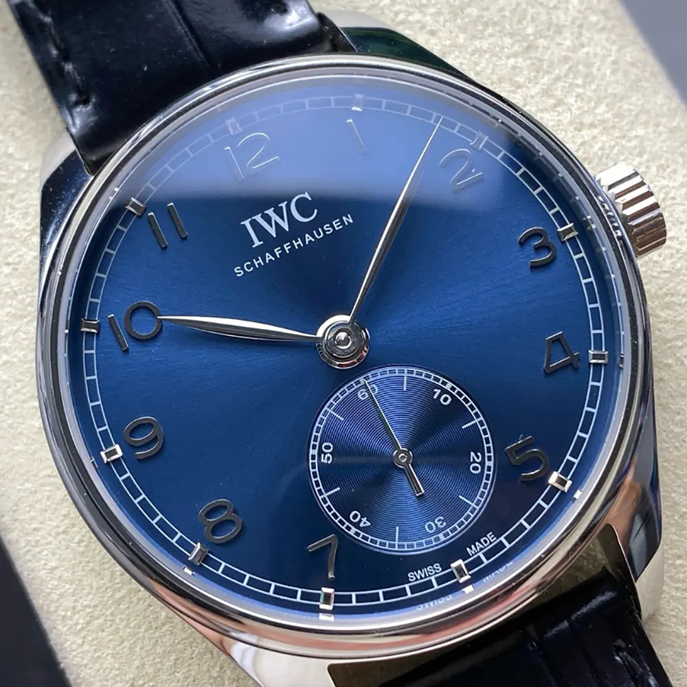 IWC Men Portugieser Automatic 40 in Blue Dial IW358305 (3)