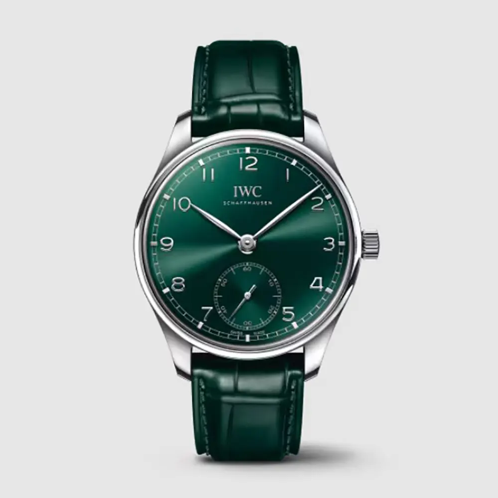 IWC Men Portugieser Automatic 40 in Green Dial IW358310 (1)