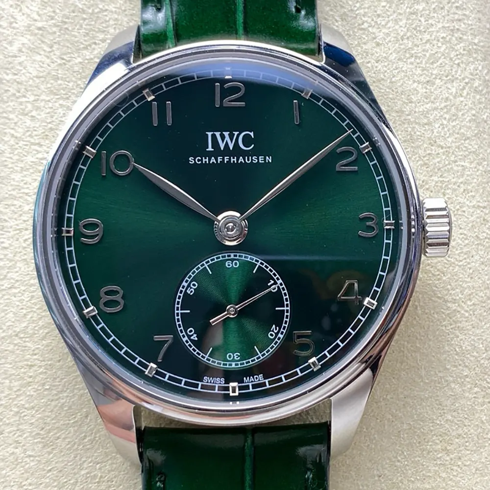 IWC Men Portugieser Automatic 40 in Green Dial IW358310 (2)