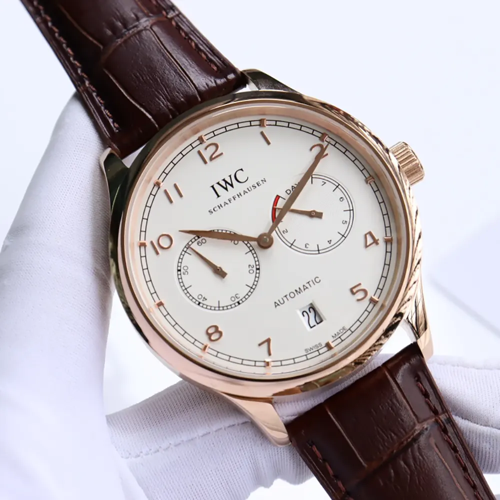 IWC Men Portugieser Automatic 42 in Silver Plated Dial (3)