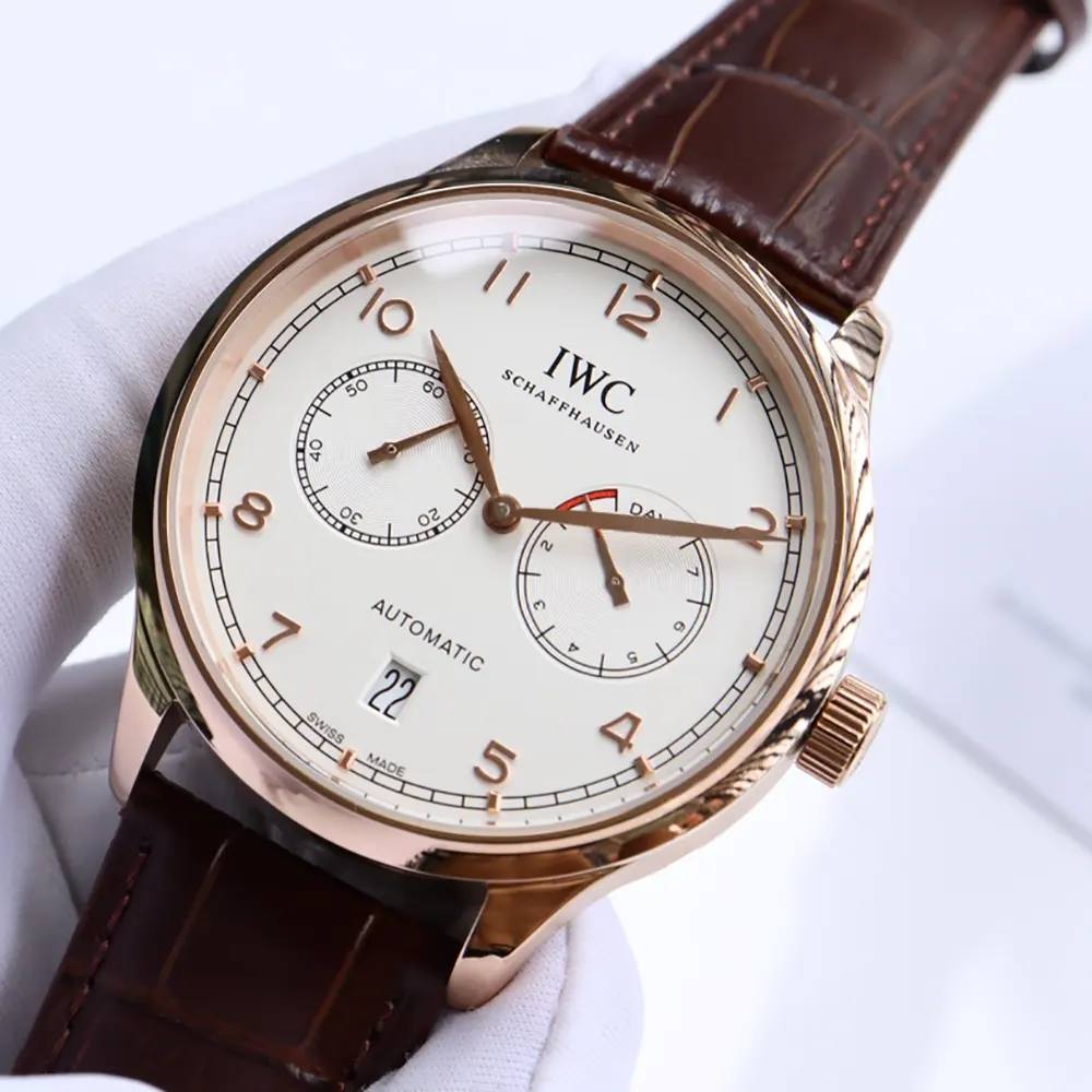 IWC Men Portugieser Automatic 42 in Silver Plated Dial (4)