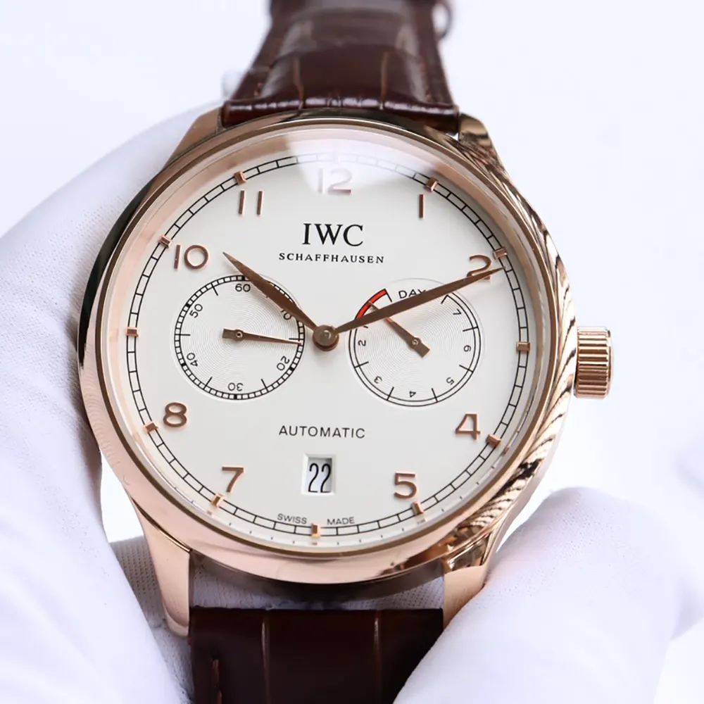 IWC Men Portugieser Automatic 42 in Silver Plated Dial (5)