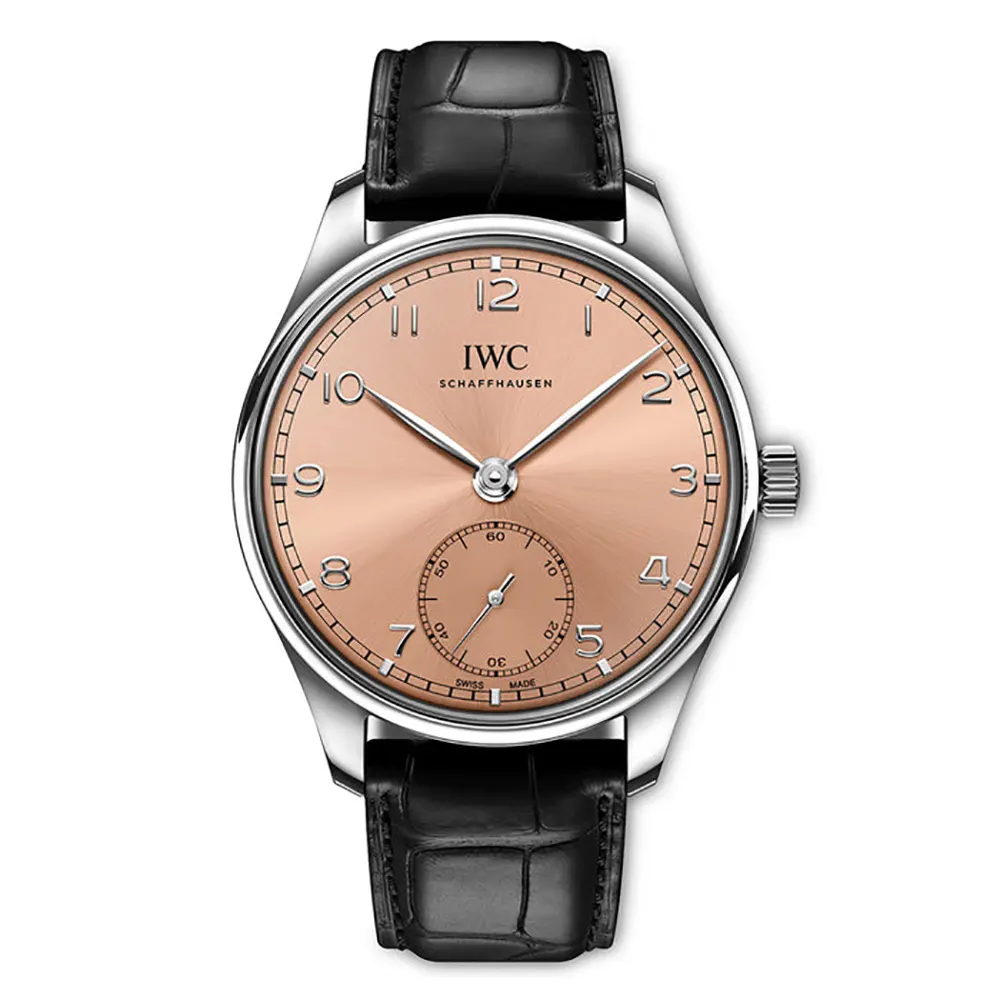 IWC Men Portugieser Automatic Watch 40mm in Salmon Dial IW358313