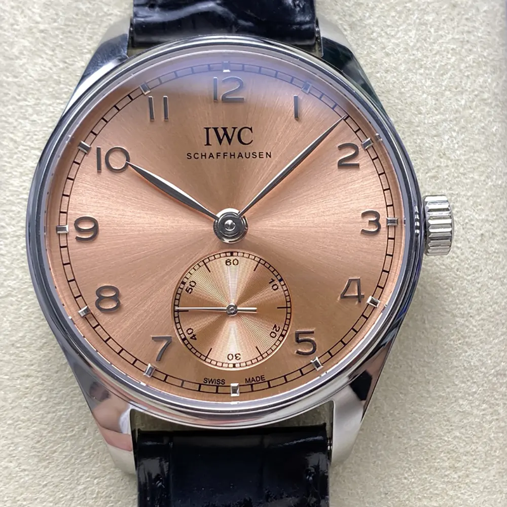 IWC Men Portugieser Automatic Watch 40mm in Salmon Dial IW358313 (2)