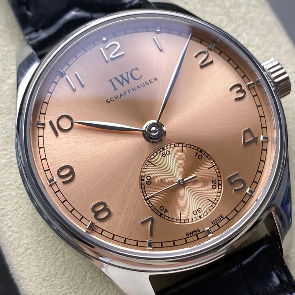 IWC Men Portugieser Automatic Watch 40mm in Salmon Dial IW358313 (3)