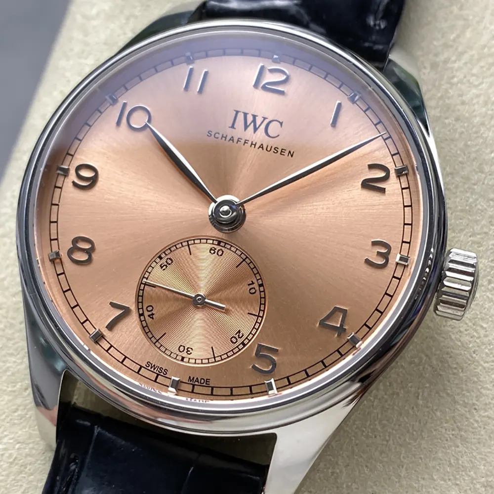 IWC Men Portugieser Automatic Watch 40mm in Salmon Dial IW358313 (4)