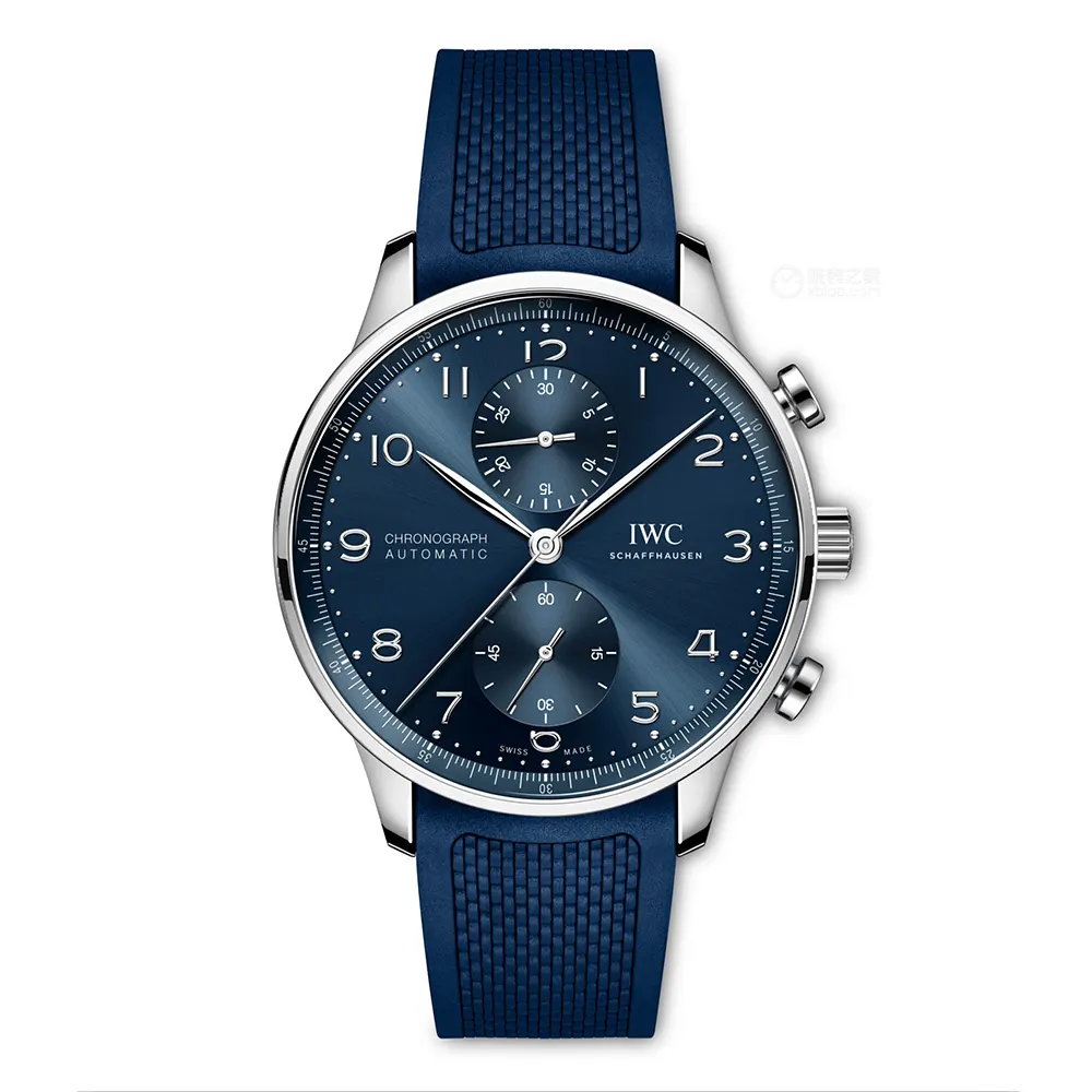 IWC Men Portugieser Chrono 41 mm in Blue Dial IW371491 (1)