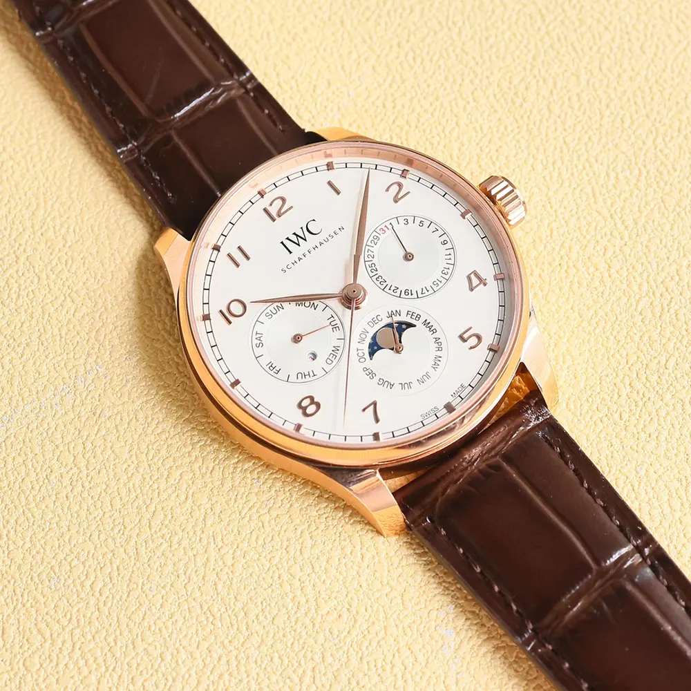 IWC Men Portugieser Perpetual Calendar 42 in 18 Gold Case (5)