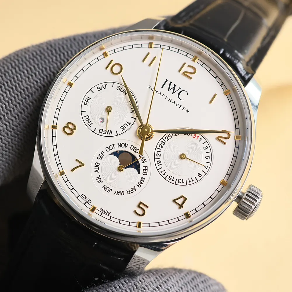 IWC Men Portugieser Perpetual Calendar 42 in Silver Plated Dial (3)