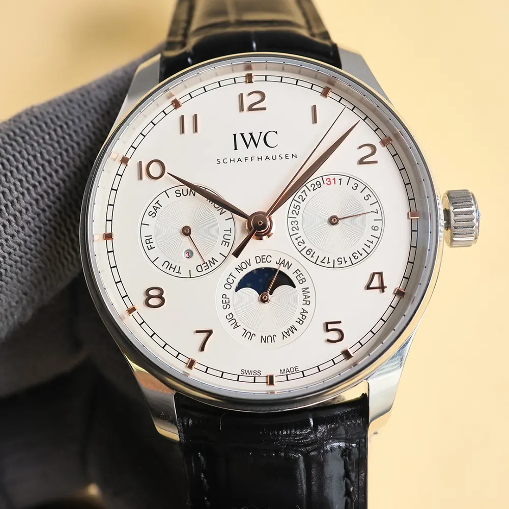 IWC Men Portugieser Perpetual Calendar 42 in Silver Plated Dial (4)