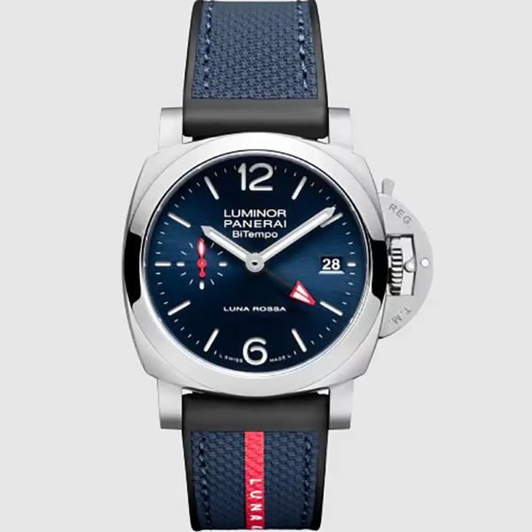 Panerai Men Luminor Quaranta BiTempo Luna Rossa 40 mm in Blue Dial (1)