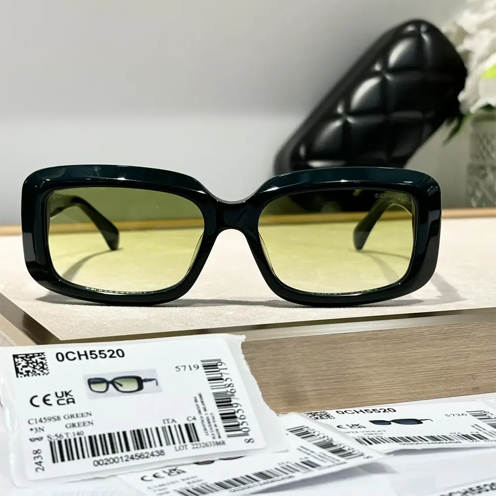 Chanel Unisex Rectangle Sunglasses A71590 X08101 (11)