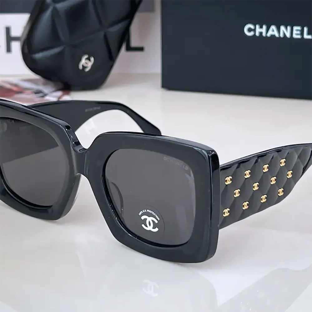 Chanel Unisex Rectangle Sunglasses-Black A71513X02016S222854 (2)