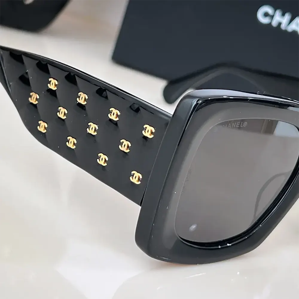 Chanel Unisex Rectangle Sunglasses-Black A71513X02016S222854 (6)