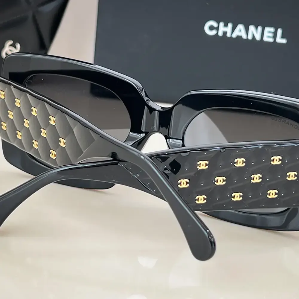 Chanel Unisex Rectangle Sunglasses-Black A71513X02016S222854 (9)