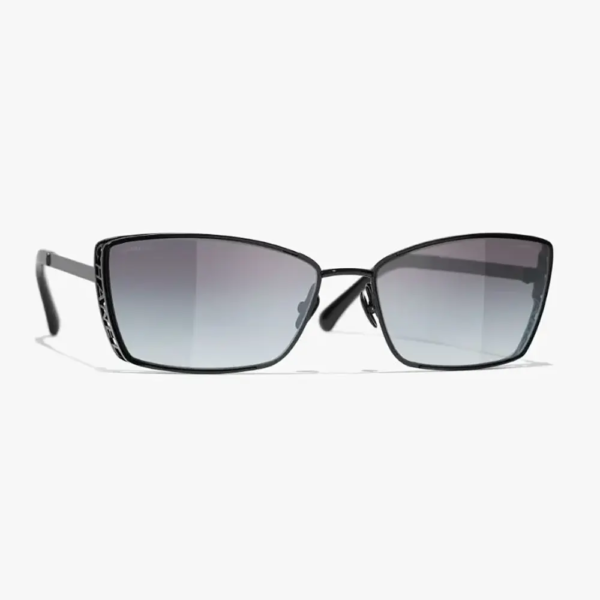 Chanel Unisex Rectangle Sunglasses-Black A71542X01060L2616 (1)