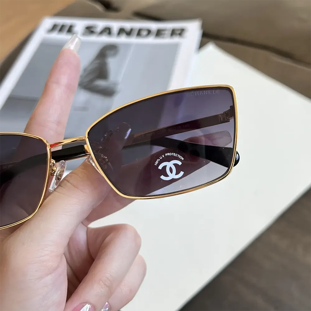 Chanel Unisex Rectangle Sunglasses-Gray A71542X01060L9516 (3)
