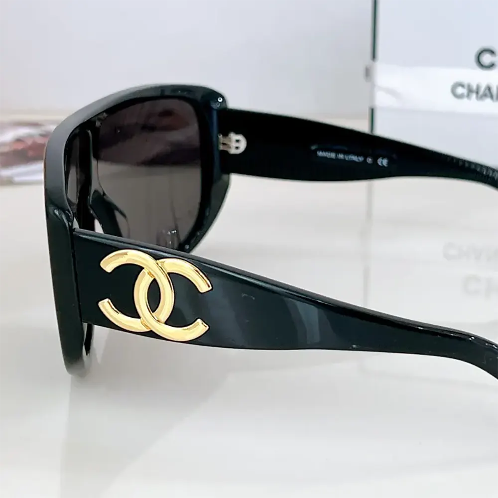 Chanel Unisex Shield Sunglasses-Black A71528X08101S225100 (4)