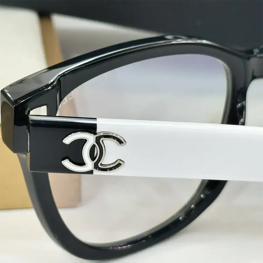Chanel Unisex Square Eyeglasses BlackWhite A75297X08101V165652NOCCI (3)