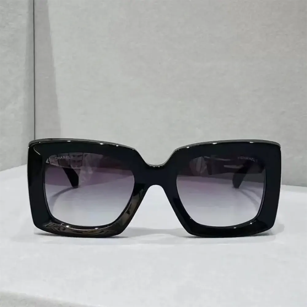 Chanel Women Rectangle Sunglasses Black Gold A71377X08101S221653SOCCI (6)