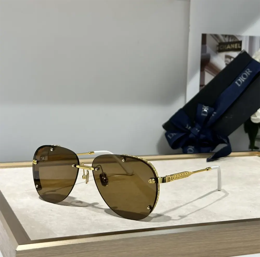 Dior Unisex NeoDior A1U Gold Mirrored Aviator Sunglasses (3)
