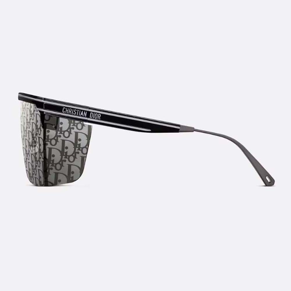Dior Women DiorClub M1U Black Dior Oblique Mask Sunglasses (3)
