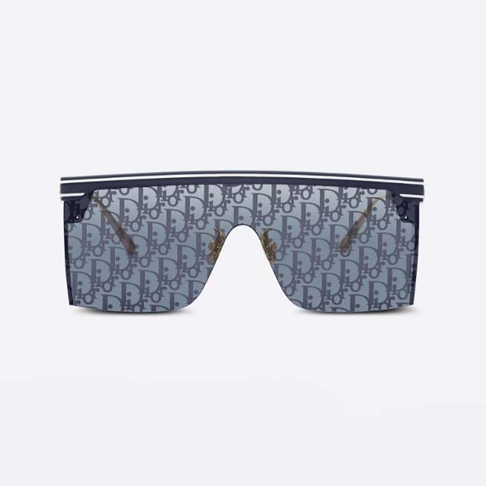 Dior Women DiorClub M1U Blue Dior Oblique Mask Sunglasses (2)