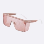 Dior Unisex DiorClub M1U Pink Dior Oblique Mask Sunglasses