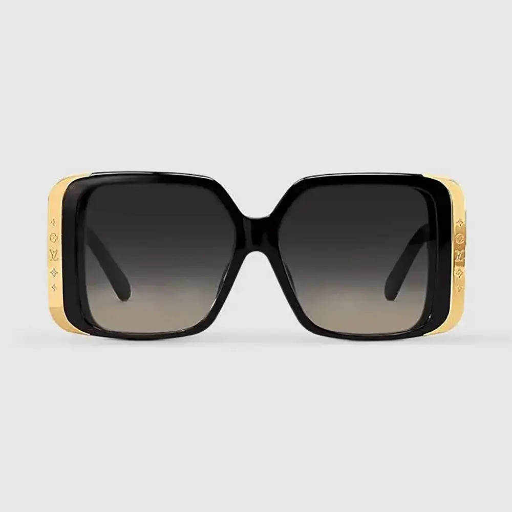 Louis Vuitton Unisex LV Moon Square Sunglasses-Black Z1664E (1)