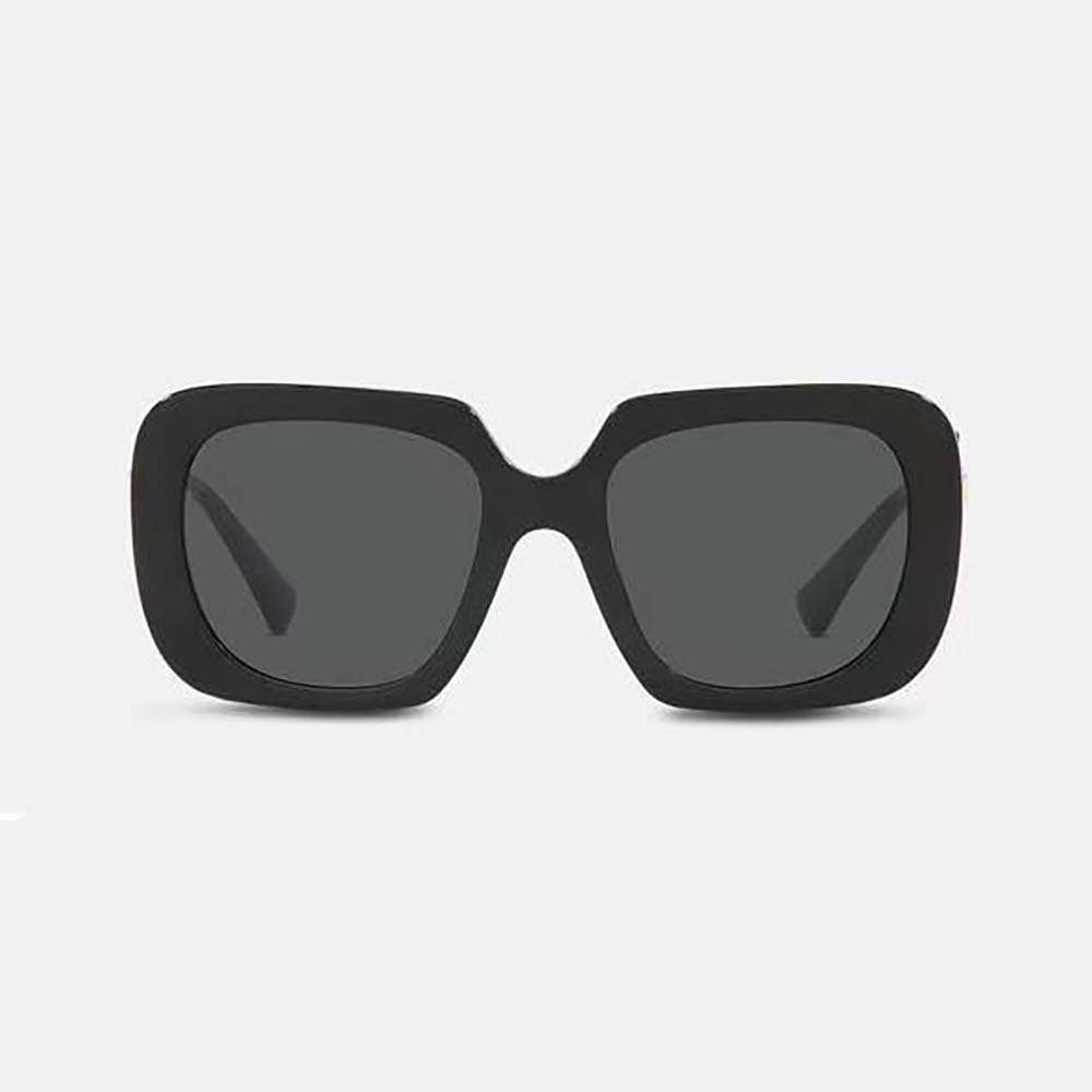 Versace Women Double Medusa Squared Sunglasses-Black (2)